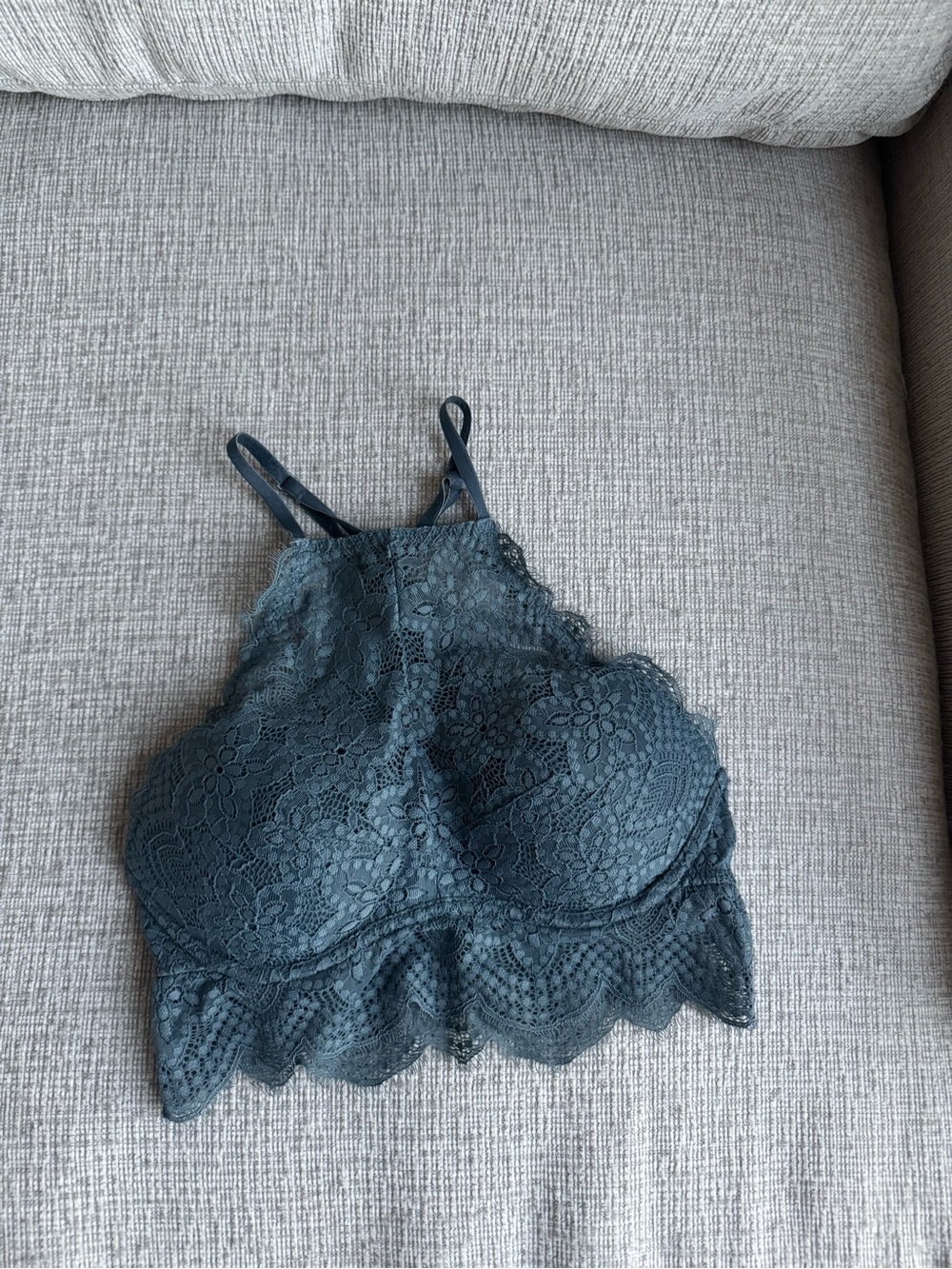 PINK Victoria's Secret Lace High-Neck Push Up Bralette